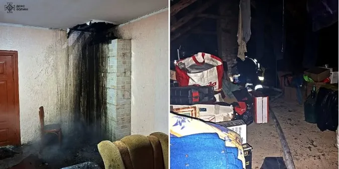 На Волині рятувальники запобігли пожежі