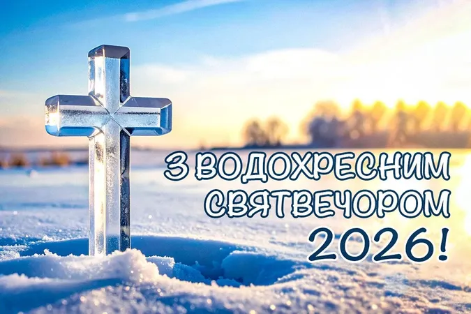 З Водохресним Святвечором: красиві привітання