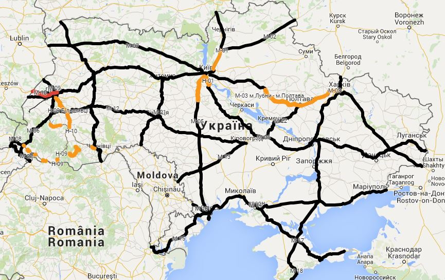Українці зможуть користуватися геоінформаційною картою доріг