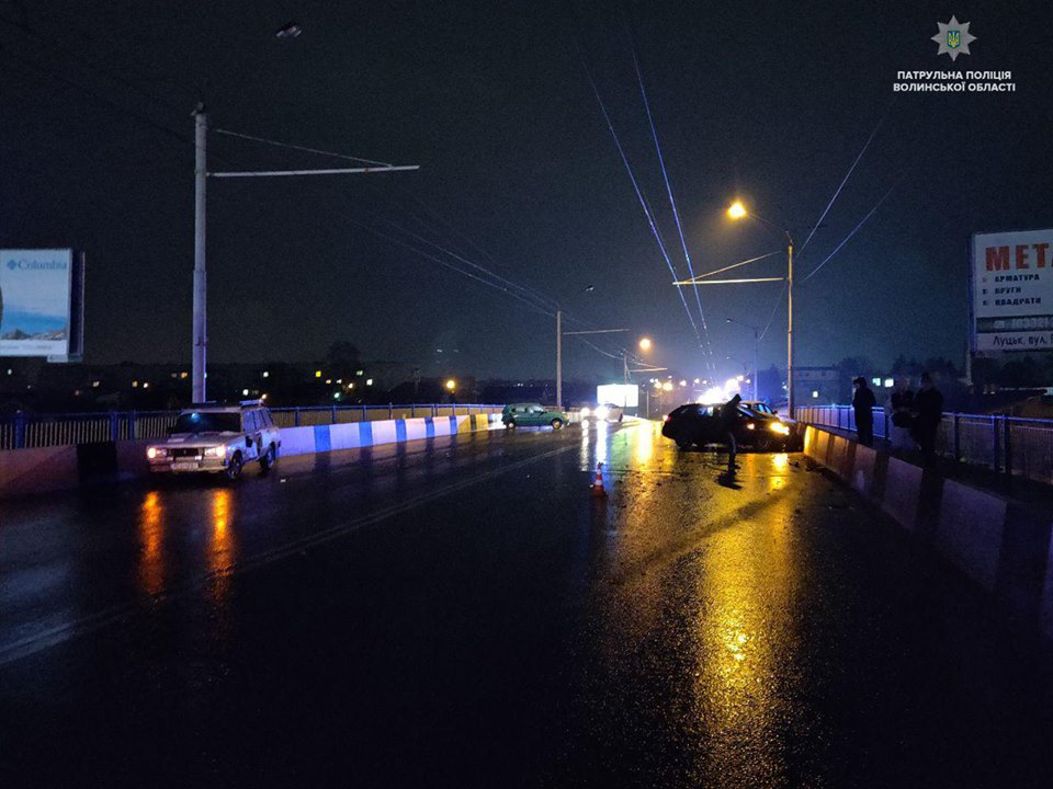 2 ДТП та п’яні водії: вночі у Луцьку на дорогах було небезпечно