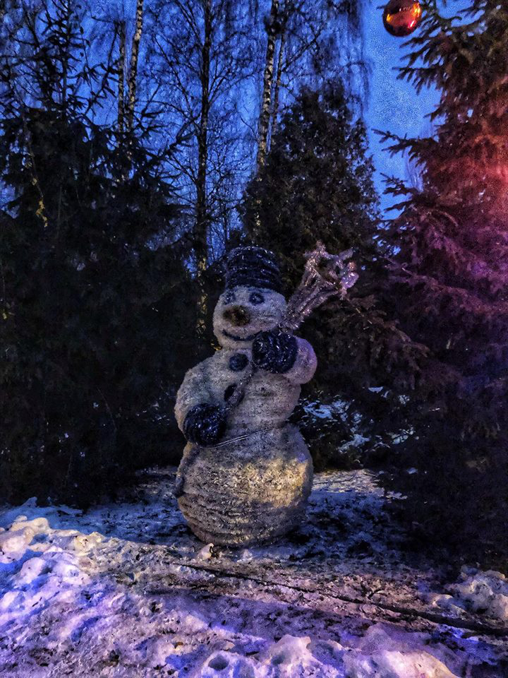 «Страшного» луцького сніговика сховали у парку (фото)