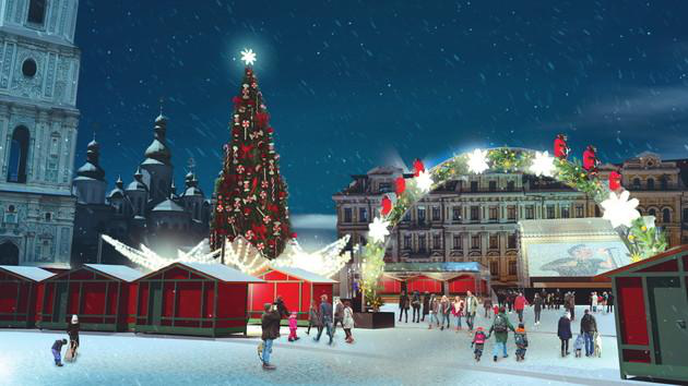 Європейське Різдво в Україні, або Ялинка Києва у німецькому стилі (фото)