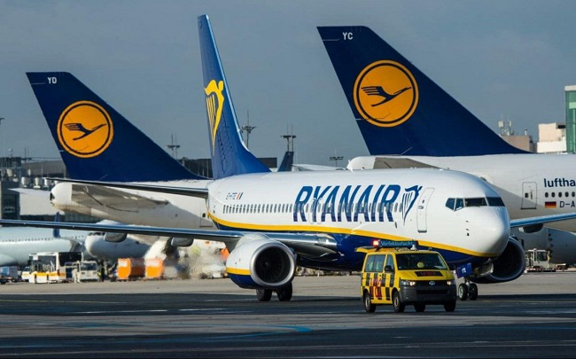 Ryanair не літатиме щонайменше до червня