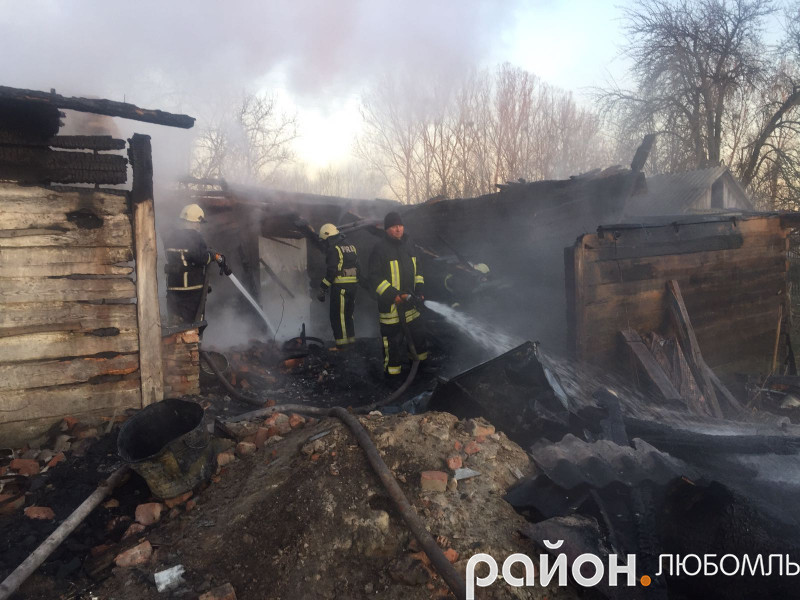 На Любомльщині у пожежі загинула людина