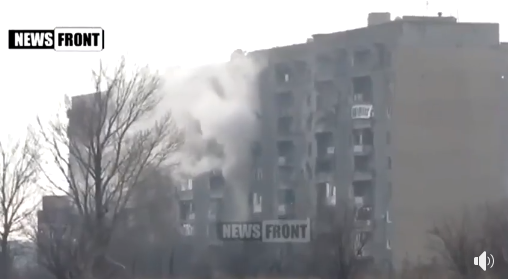 Показали, як російські війська обстрілювали житлові будинки на Донбасі (відео)