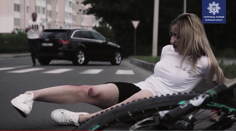 Безпека – не іграшки: в Луцьку презентували ролик про велосипедистів на дорозі