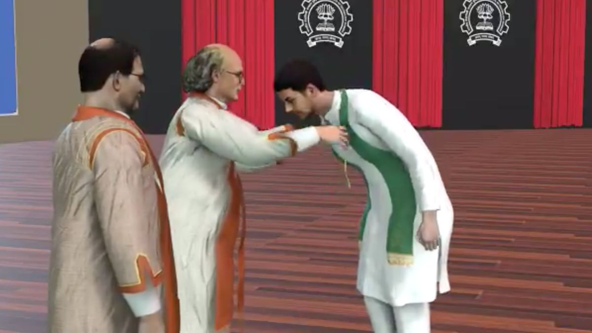 Для віртуального випускного в Індії створили аватари студентів і «вручили» їм дипломи