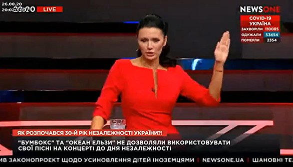 У прямому ефірі NewsOne вигнали зі студії проукраїнських гостей (відео)