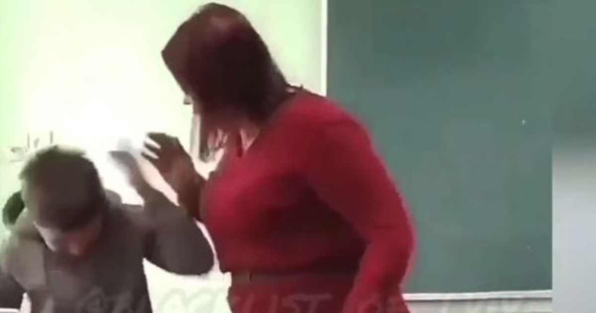 На Львівщині вчителька надавала учневі запотиличників перед однокласниками (відео)