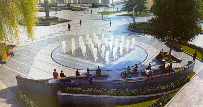 Ремонт фонтану на Театральному майдані завершать до Великодня