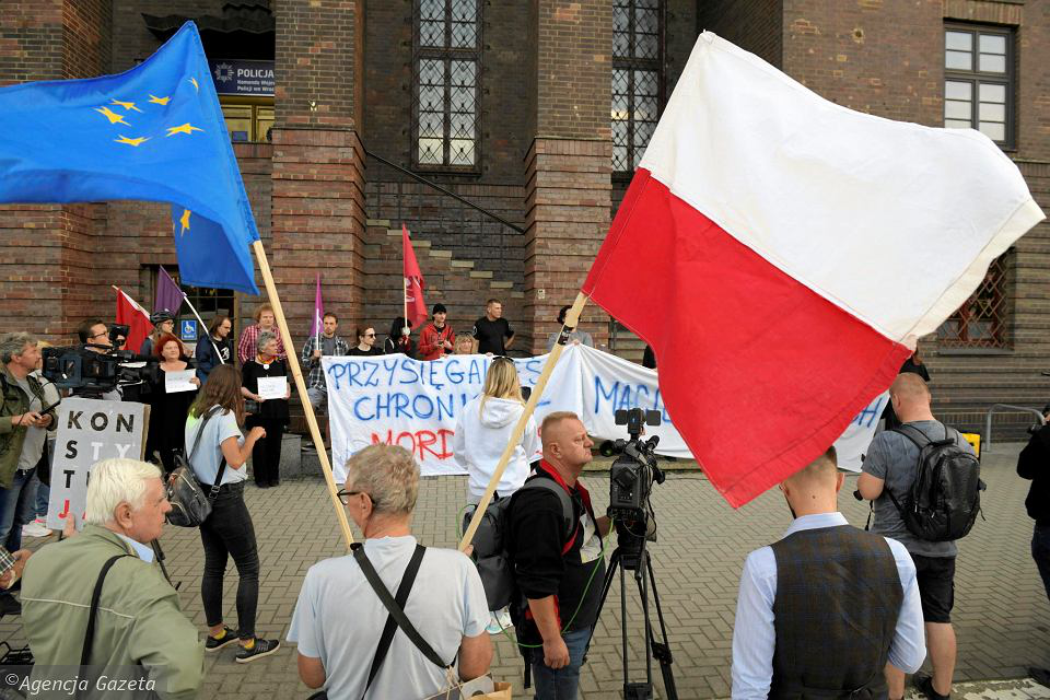 У Польщі протестували через смерть українця після затримання поліцією (фото)