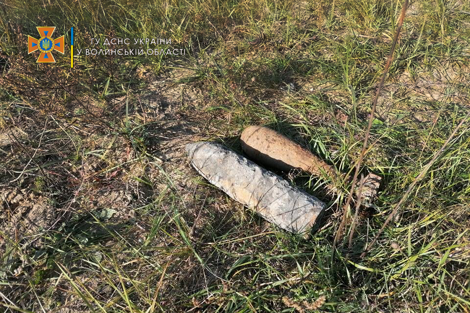 Волинські надзвичайники знешкодили три боєприпаси (фото)