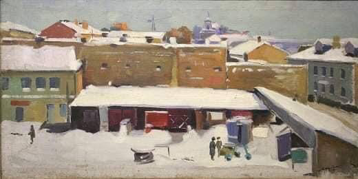 Зимовий Луцьк на полотнах Карела Якубека (фото)