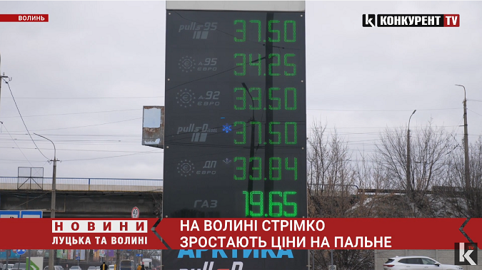 Бензин – 37,50, а дизель – 33,84: чому на Волині стрімко зростають ціни на пальне (відео)