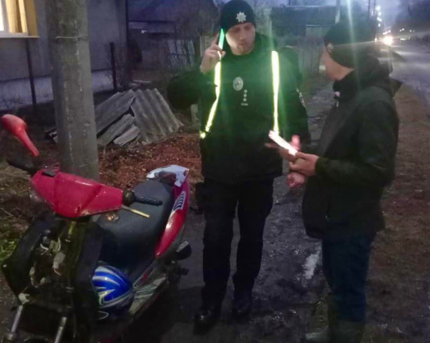 У Нововолинську впіймали п'яного мотоцикліста (фото)