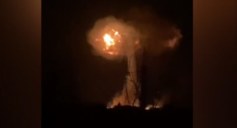 У Харкові окупанти підірвали газопровід, здійнялась велика пожежа (відео)