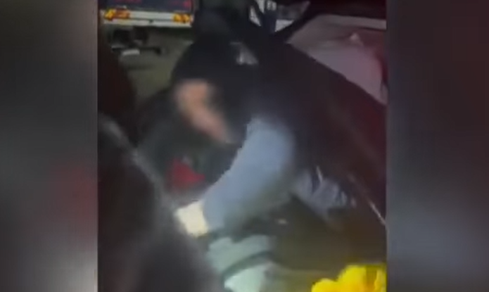 Жінка у багажнику «лексуса» намагалася вивезти з України чоловіка (відео)