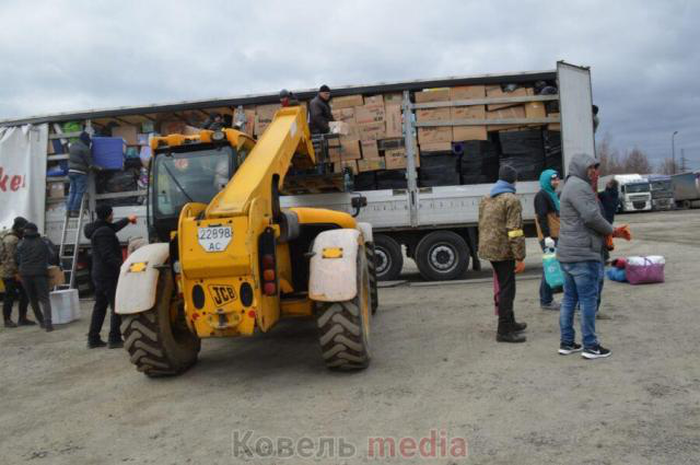 У Ковель прибуло 10 тонн гуманітарного вантажу з Німеччини (фото)