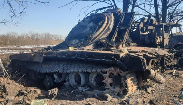 На Сході України за добу знищили близько 130 окупантів, 9 танків та 6 БМП
