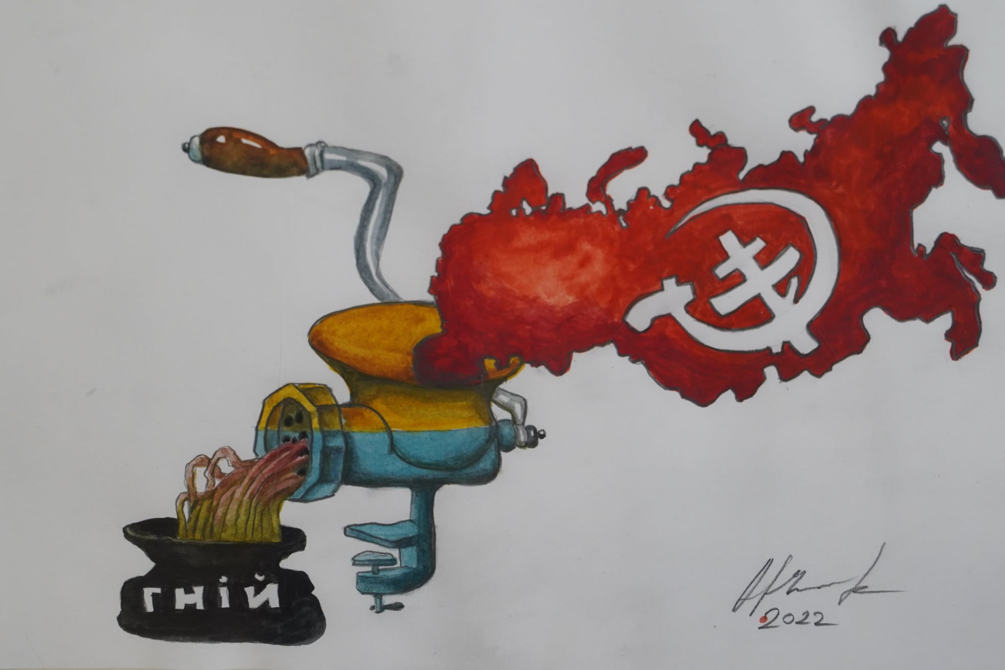 У Вінниці відкрили виставку політичної карикатури «Капричос 2022» (фото)