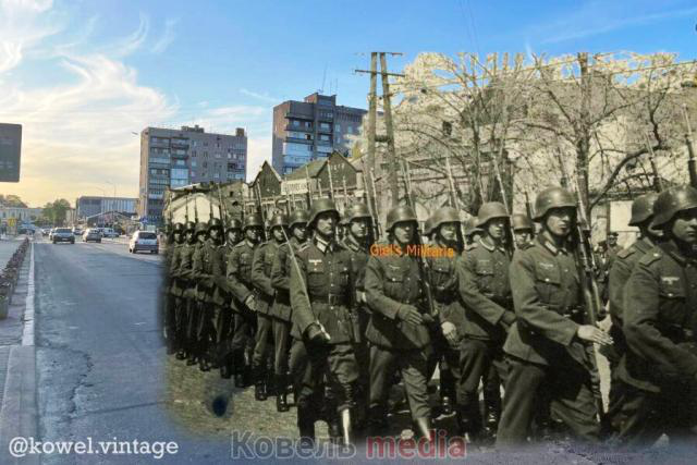 Як у Ковелі нацисти парад проводили (фото)