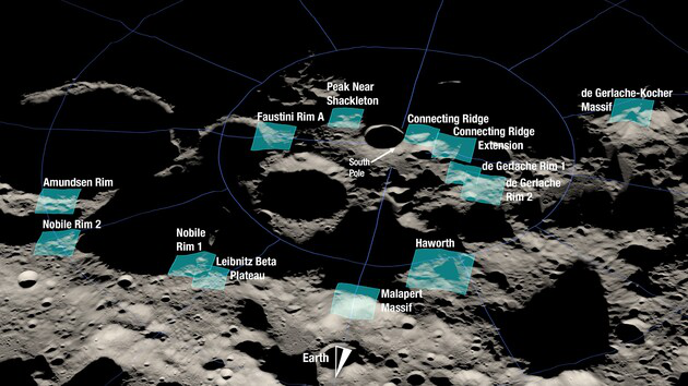 NASA вибрало потенційні регіони для висадки астронавтів на Місяці