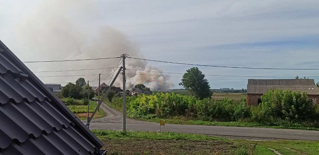 Неподалік від Луцька у полі сталася пожежа (фото)
