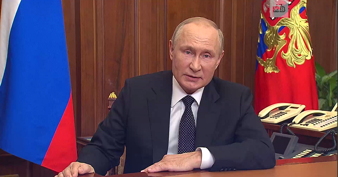 Путін оголосив у росії часткову мобілізацію (відео)