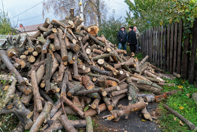 Держава безплатно роздаватиме дрова для населення у регіонах, що прилягають до зони бойових дій