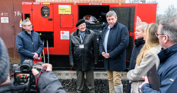 Чотири дизельні генератори: Луцьк отримав допомогу від Фламандського уряду (фото)