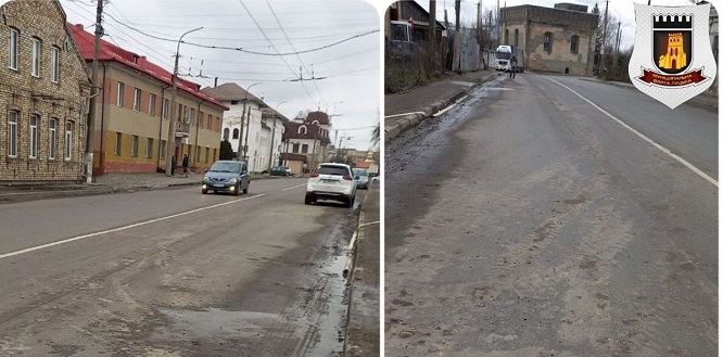 Муніципали виписали протоколи: в Луцьку робітники забруднили вулицю (фото)