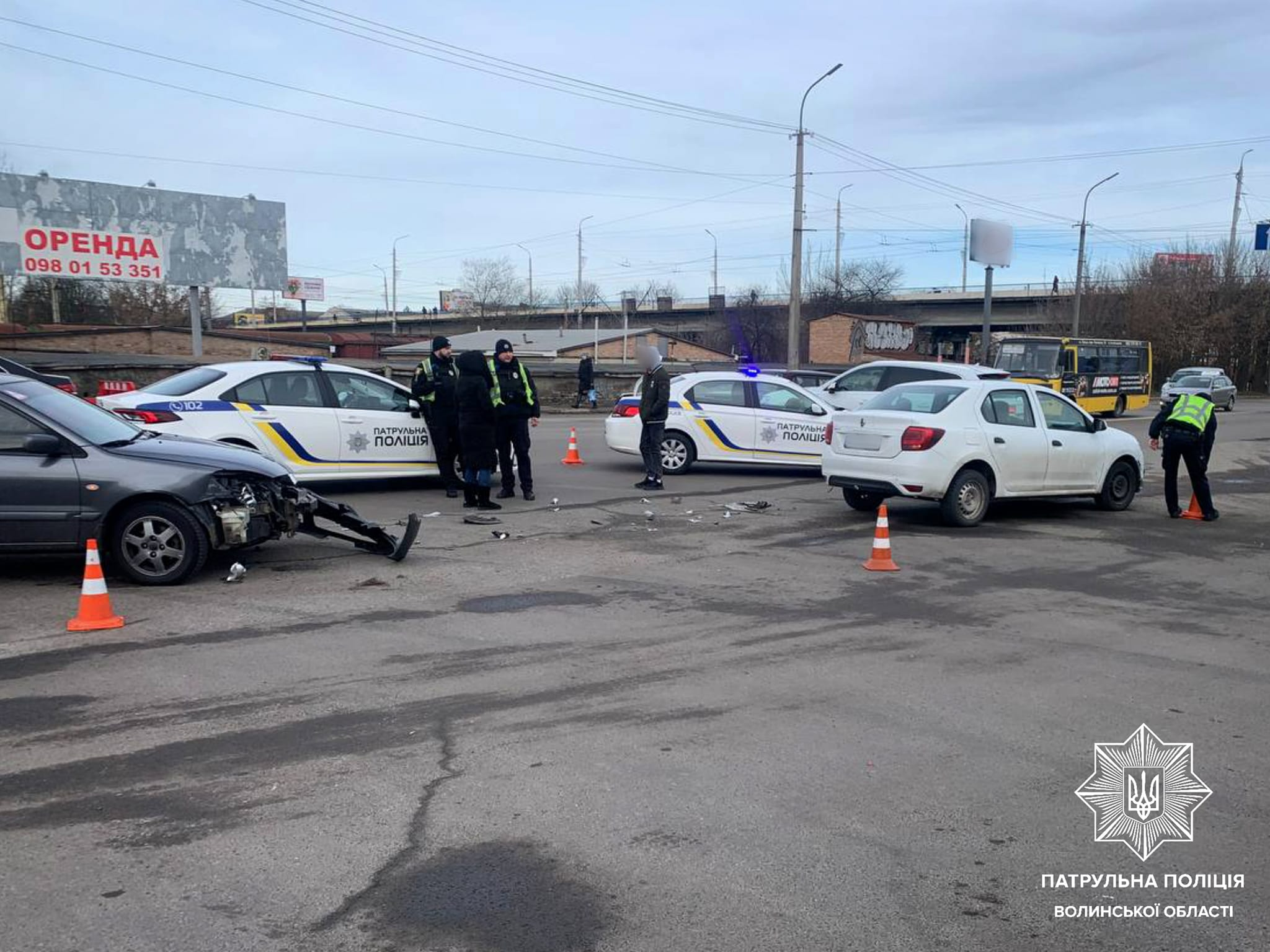 В поліції розповіли деталі ранкової аварії, що сталась у Луцьку (фото)