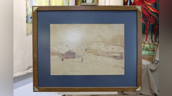 Написана понад 100 років тому: у волинський музей передали старовинну картину з Британії (фото)