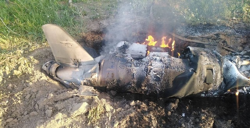Збита над Київщиною ракета, 16 червня 2023 року. Фото Генштабу ЗСУ