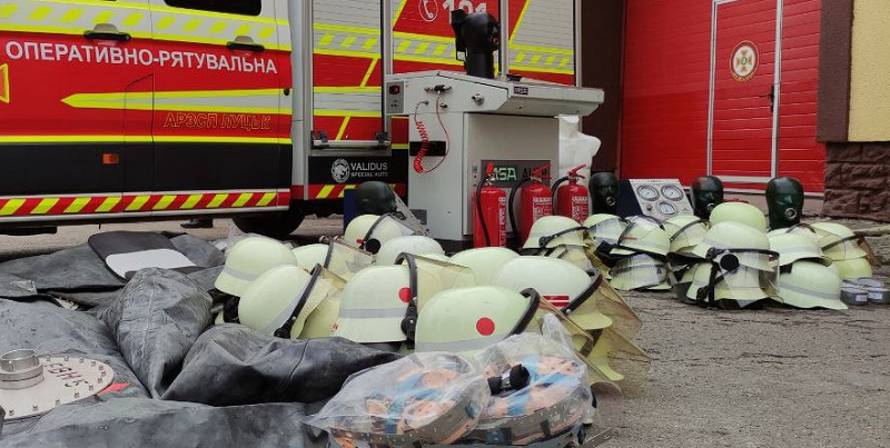 Волинські рятувальники отримали гуманітарну допомогу з Німеччини (фото)