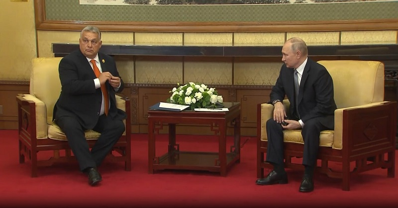 Путін у Пекіні зустрівся з прем'єром Угорщини Орбаном