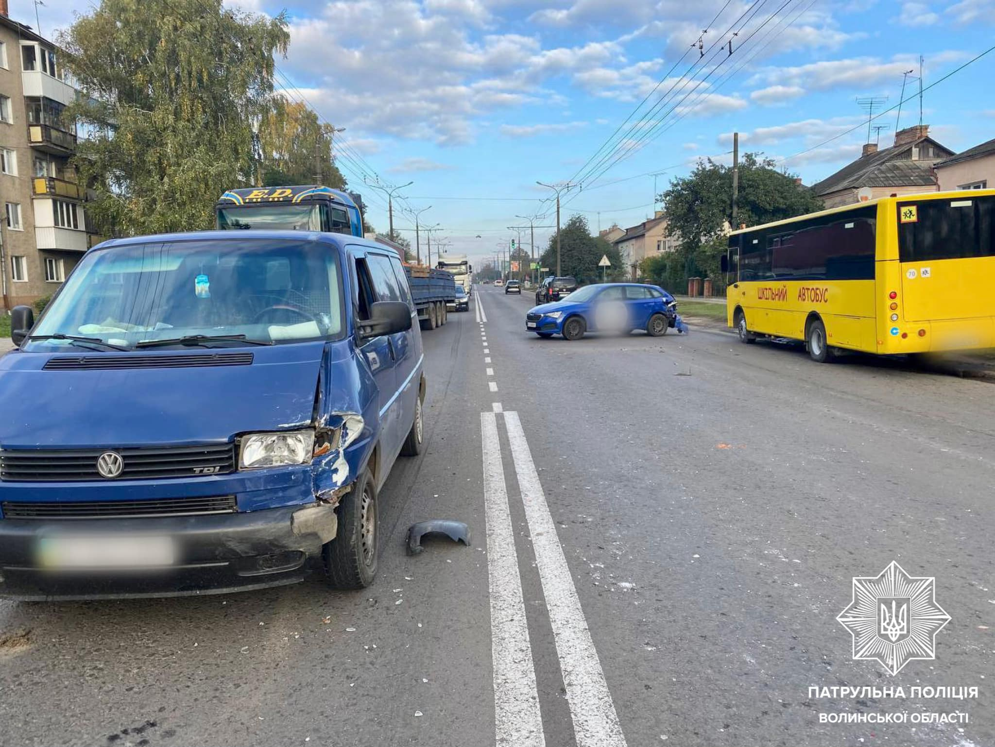 У Луцьку на Дубнівській не розминулись Skoda і Volkswagen (фото)