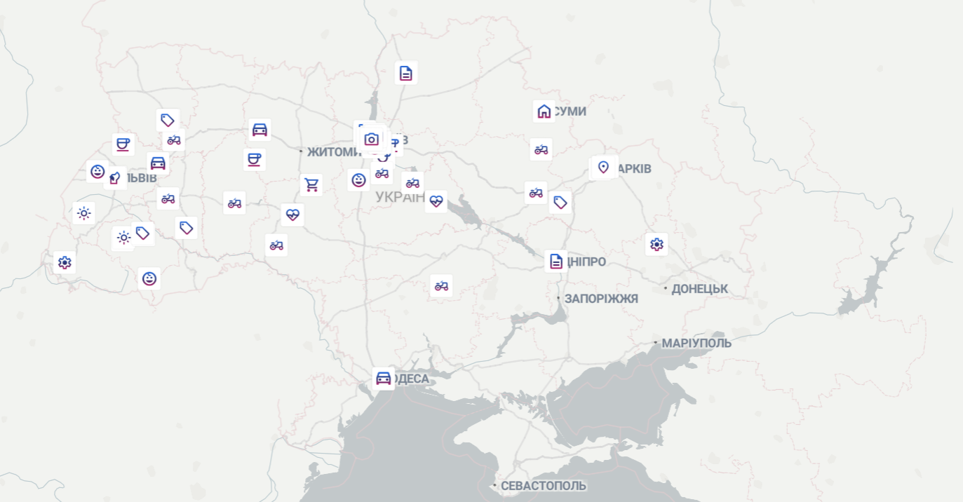 В Україні створили інтерактивну карту ветеранських бізнесів, у Луцьку таких – два