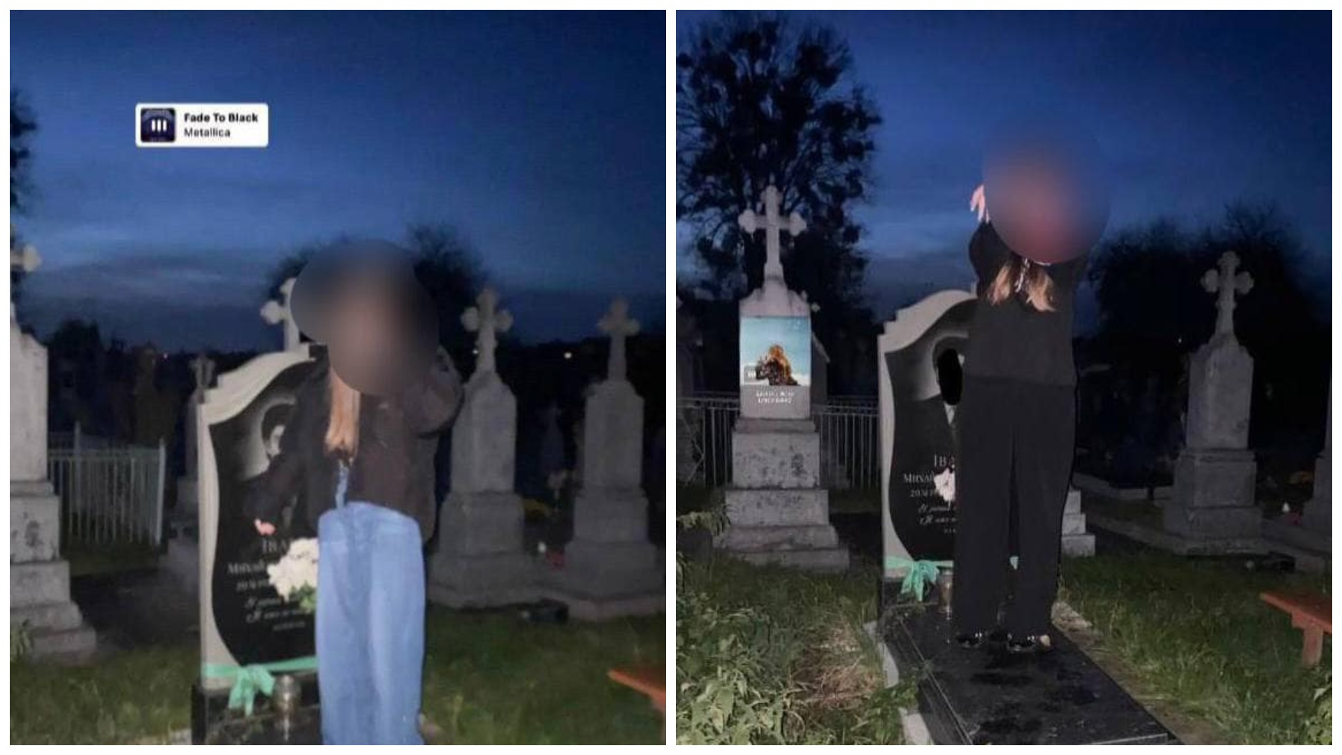 У Нововолинську неповнолітні влаштували фотосесію на кладовищі (фото)