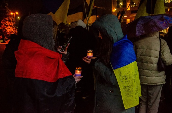 Спогади про Євромайдан та Революцію Гідності: у центрі Луцька відбулося народне віче (фото)