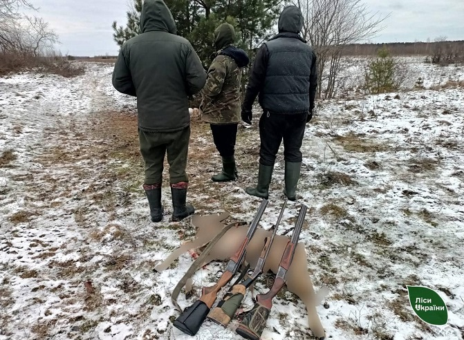Застрелили самця козулі: на Волині спіймали «різдвяних» браконьєрів