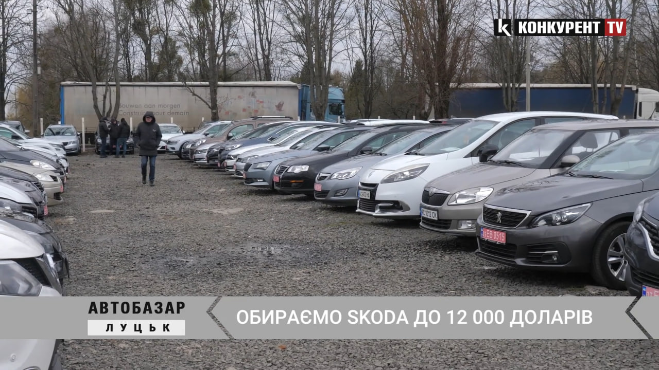 Skoda до $12 000: які варіанти можна знайти на автобазарі у Луцьку (відео)