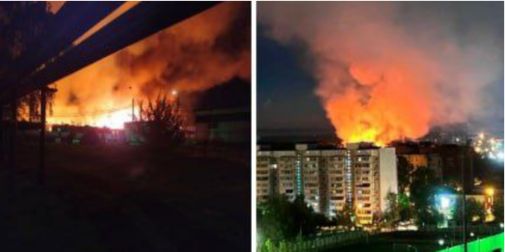 Військові частини русні палають вже і під москвою: вогонь охопив 1200 «квадратів» (відео)