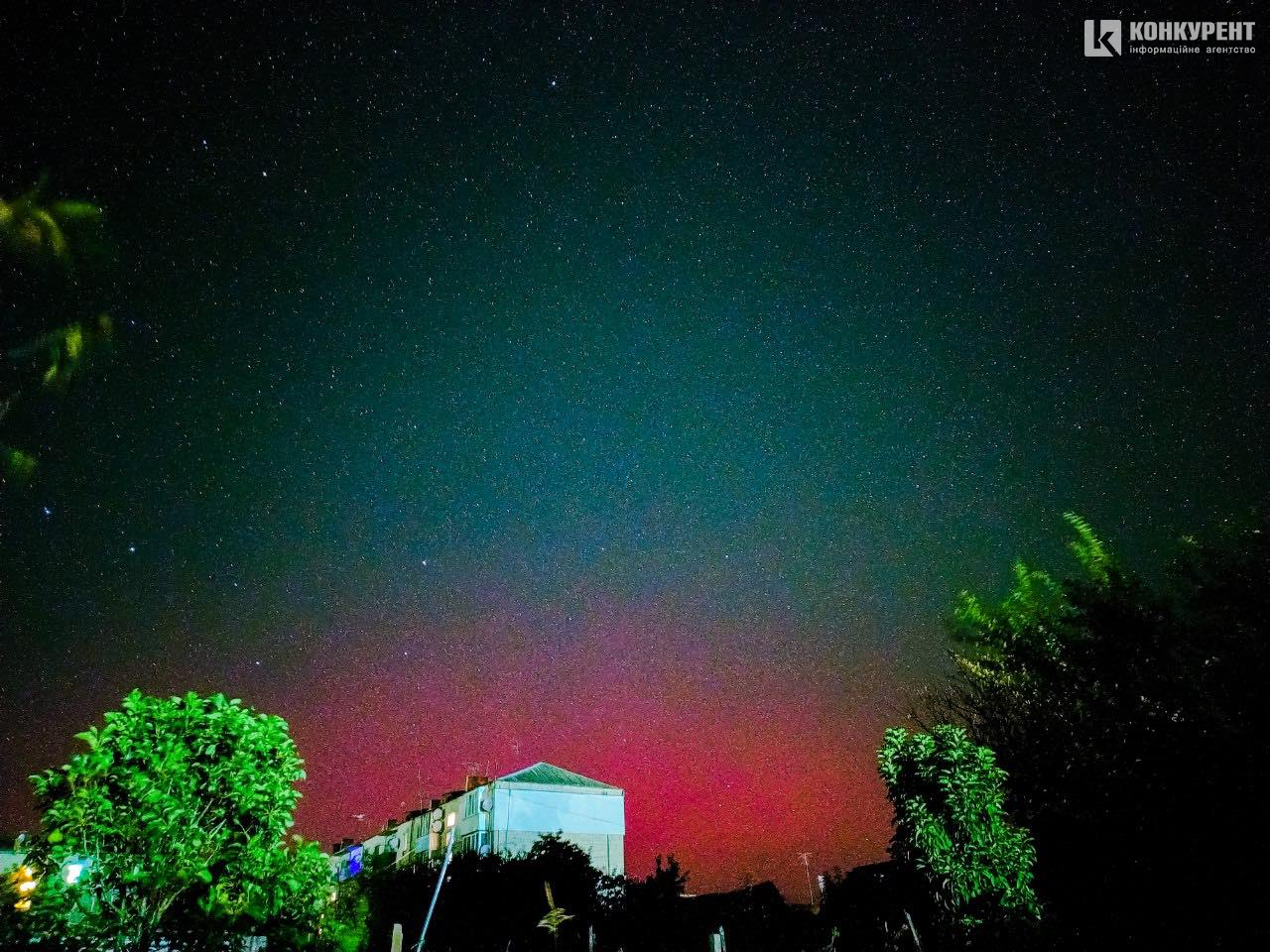 У Ківерцях вночі зазнімкували неймовірне північне сяйво (фото)
